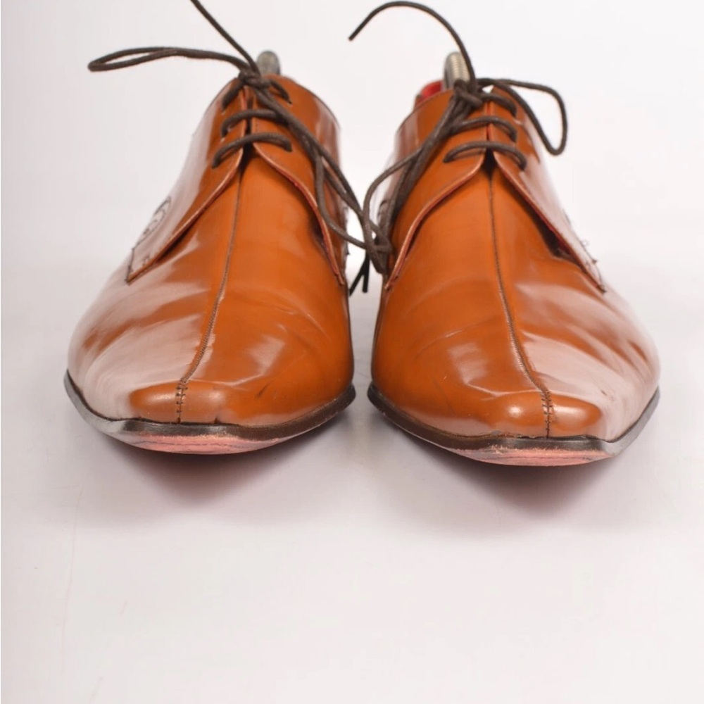 Men's Brown Leather Dress Shoes Jeffery West
